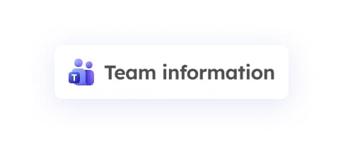 Additional Features - Team Information 01