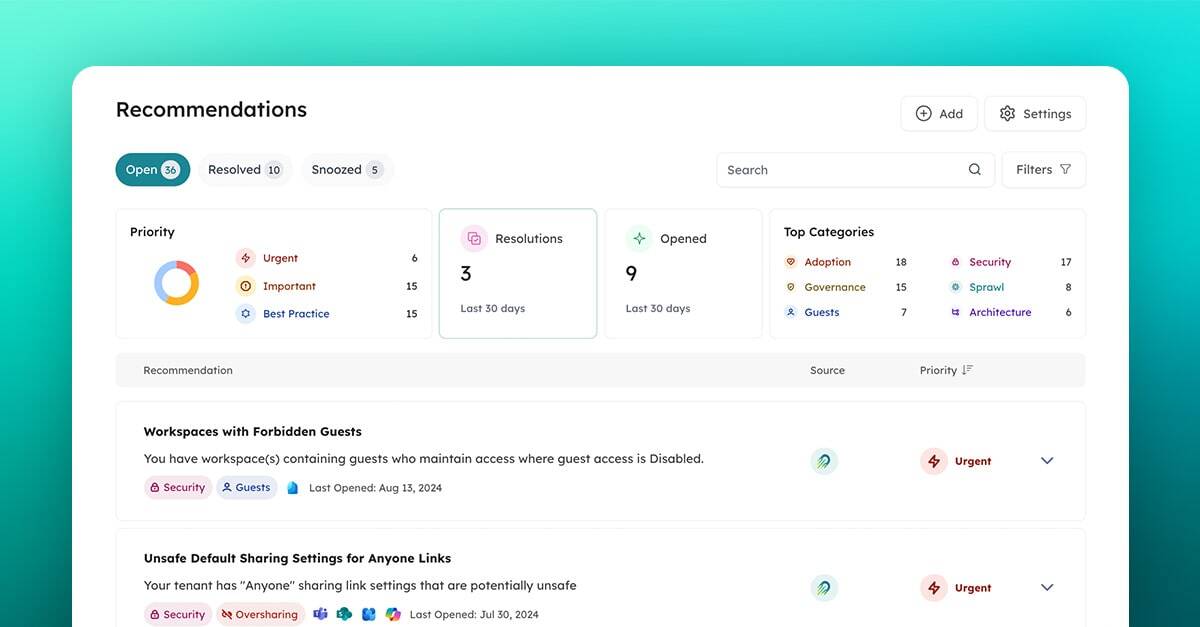 orchestry microsoft 365 recommendations