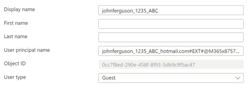 Information about individual Guest user in Microsoft Azure Active Directory