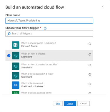 Provisioning workflow