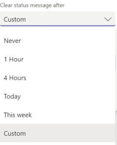 microsoft teams message status duration