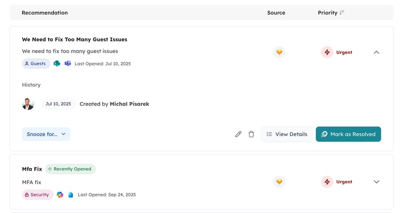 Orchestry - Recommendations Screenshot 02