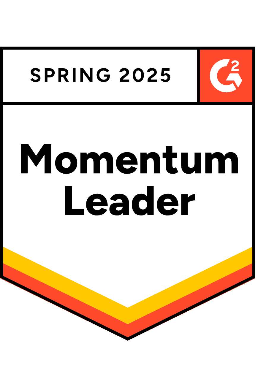 G2 badge: Spring 2025 Momentum Leader