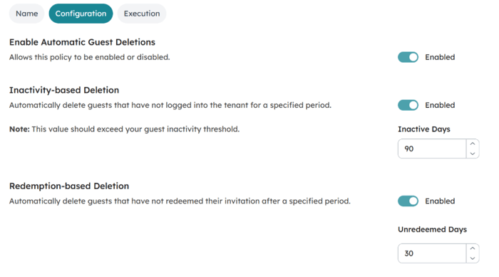 orchestry m365 guest delete policy