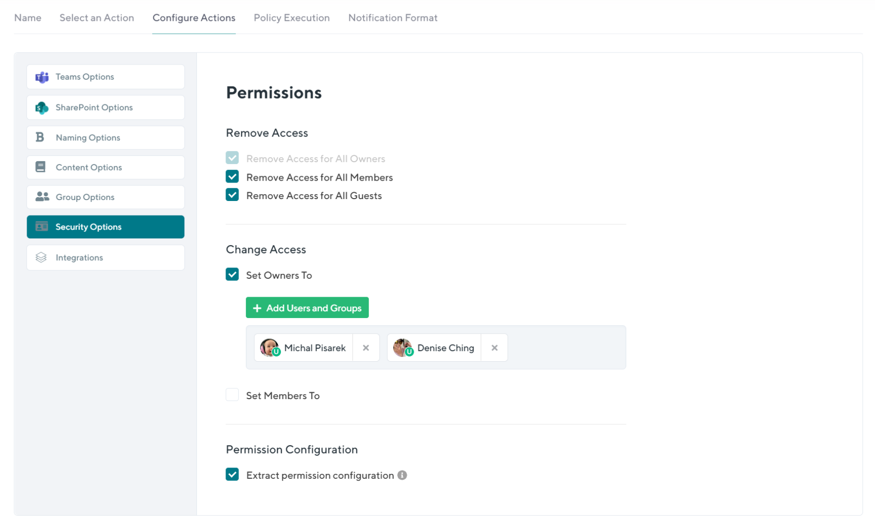 lifecycle management - archival policy configuration for security