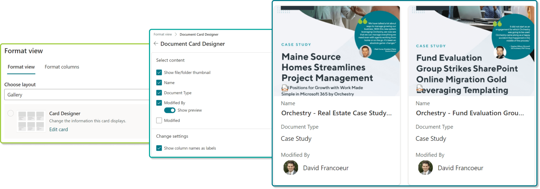 Sharepoint content management - Create Card View