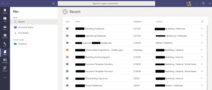 Microsoft Teams file management