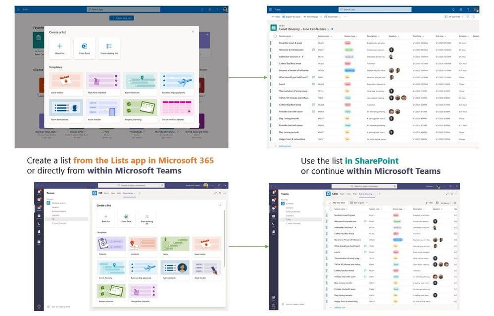 microsoft lists uses