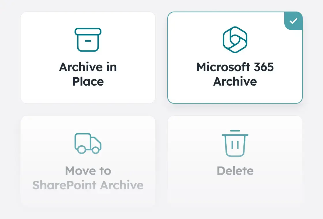 Storage and Archival - M365 Archive